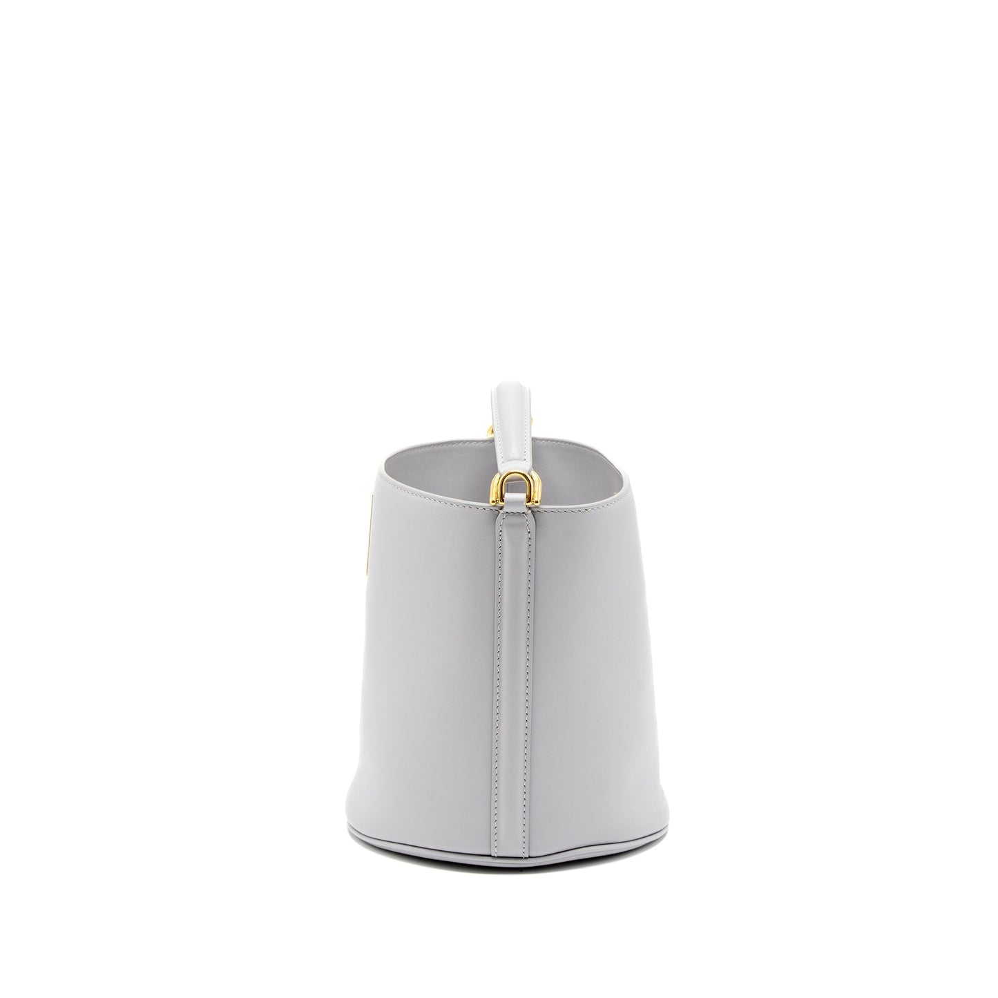 Celine Teen Bucket Purse Calfskin Light Grey
