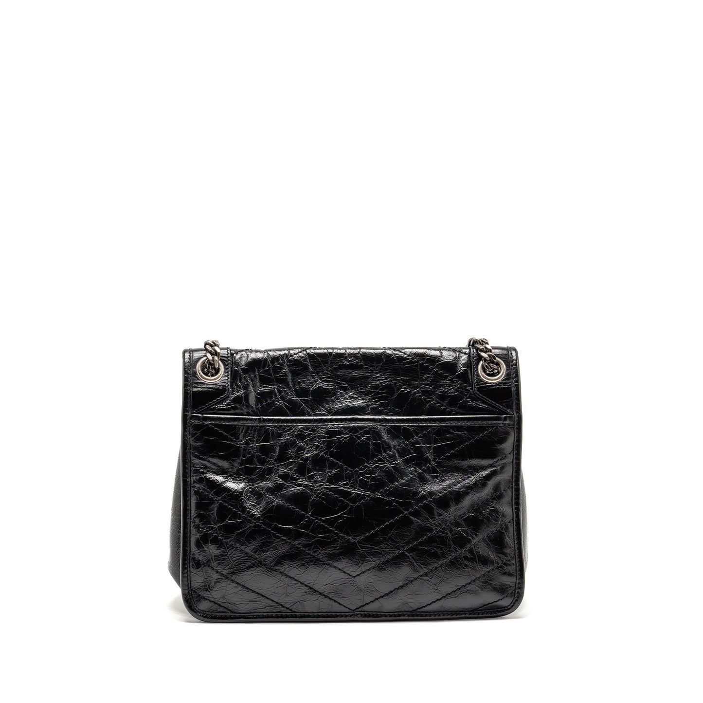 Saint Laurent/ Medium Niki Chain Purse   Calfskin Black