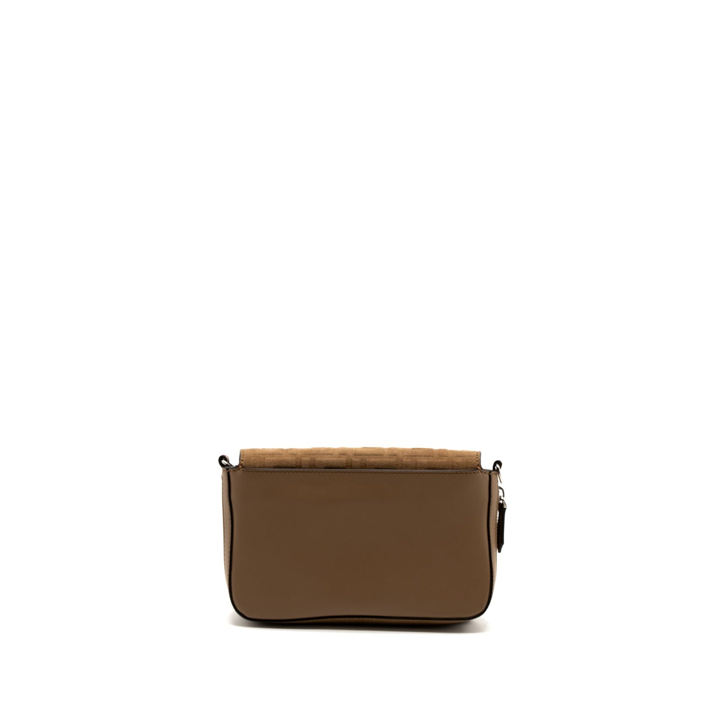 Fendi Vitello Grace Expand Flap Purse Calfskin Light Brown