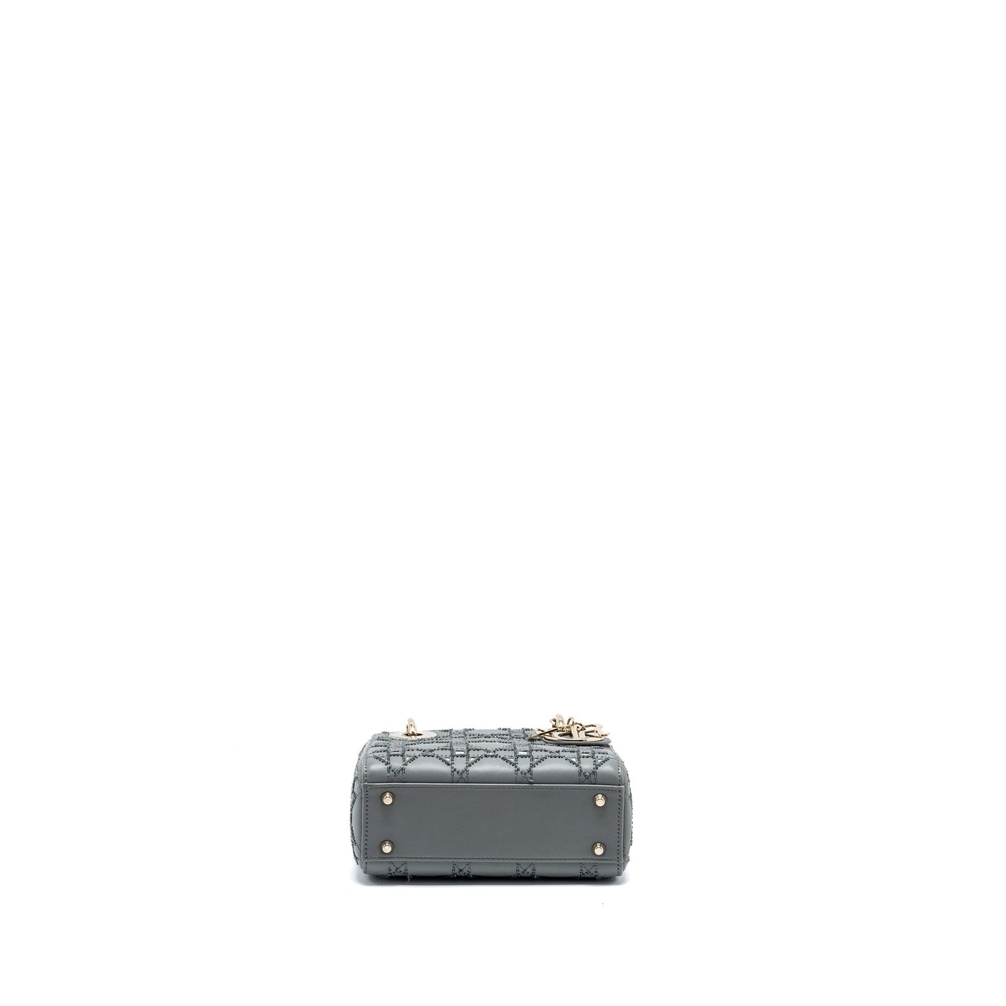 Dior Mini Lady Dior Limited Edition Lambskin Grey
