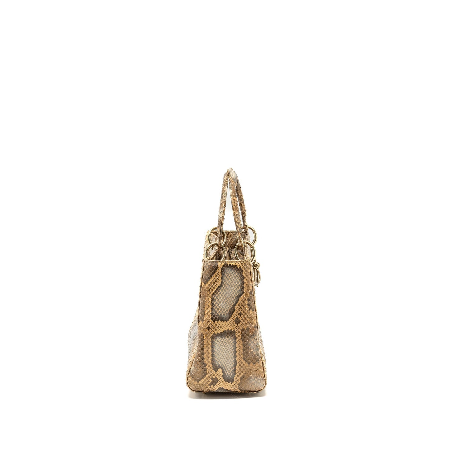 Medium Lady Dior Python Multicolour