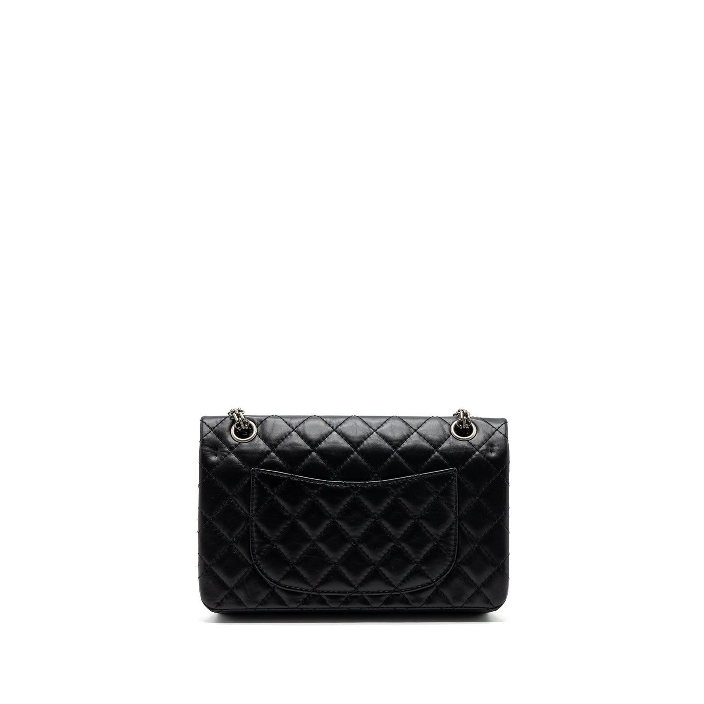 Chanel 2.55 Small Reissue Flap Bag Aged Calfskin Black Ruthenium Hardware (Microchip)