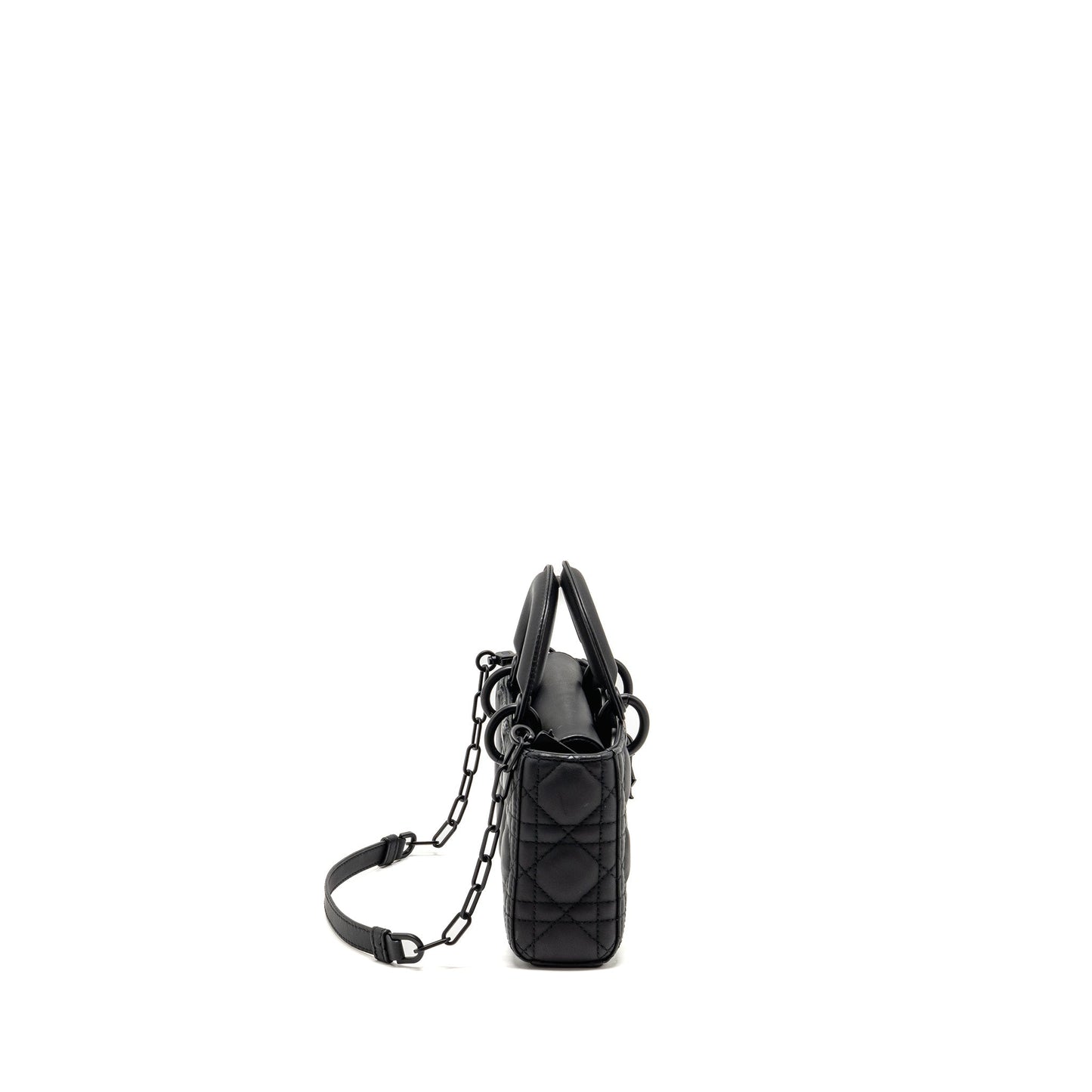 Dior Small Lady D-Joy Purse Black Ultramatte Calfskin So Black