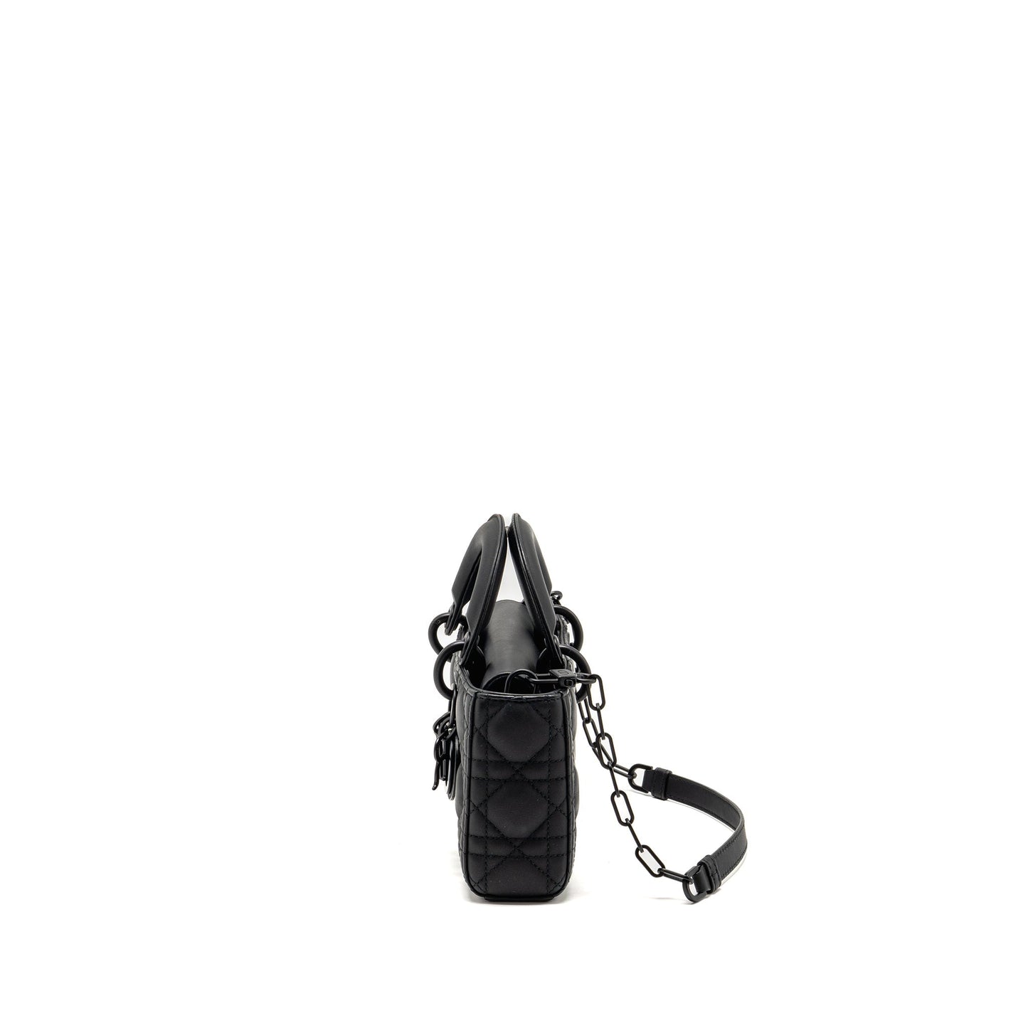 Dior Small Lady D-Joy Purse Black Ultramatte Calfskin So Black