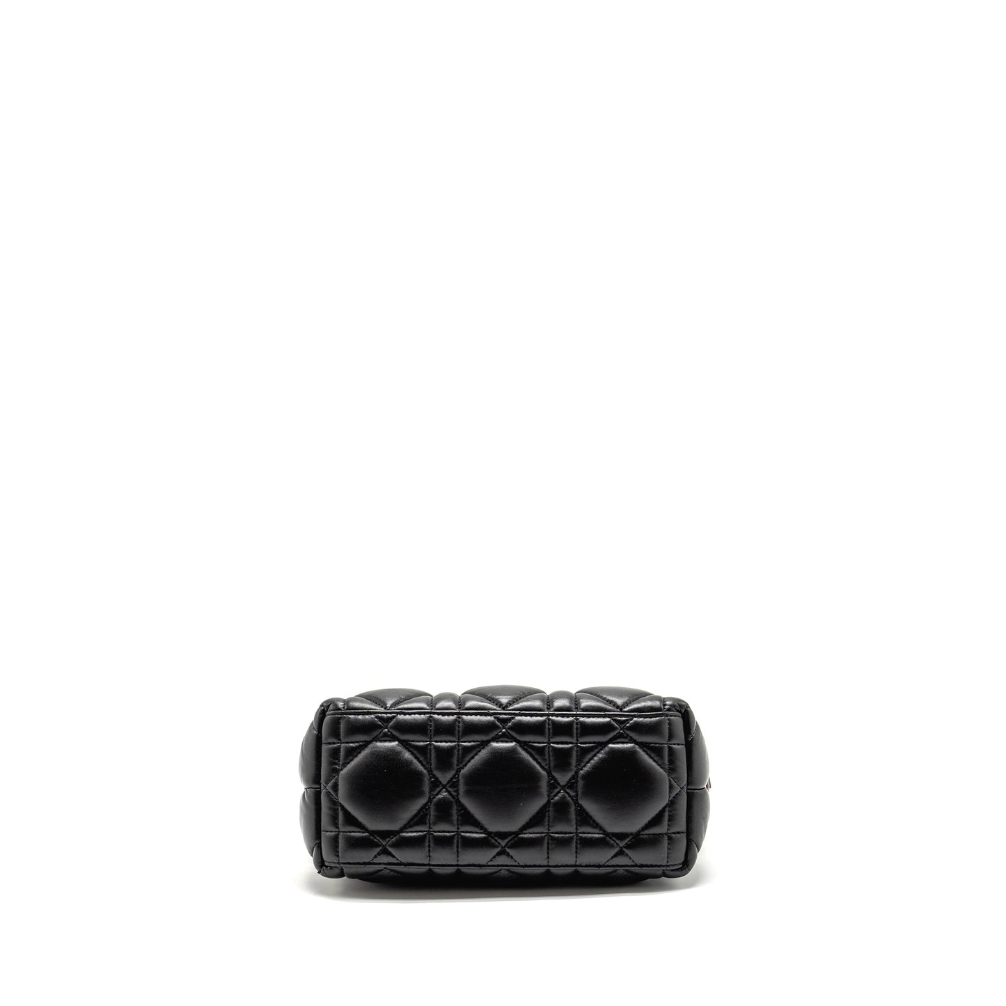 Dior Medium Diortravel Nomad Pouch Macrocannage Calfskin Black