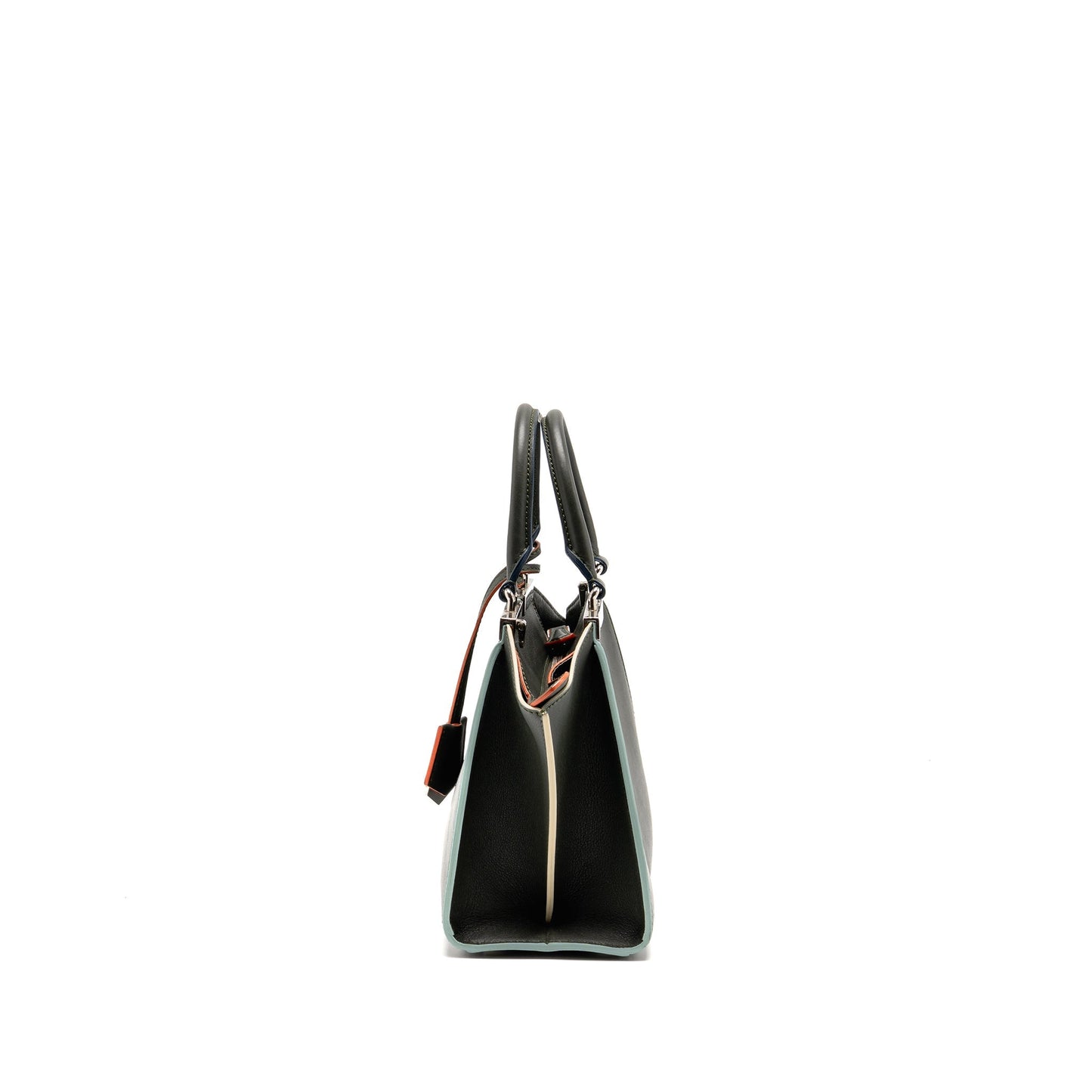 Fendi Mini 3Jours Tote Purse Calfskin Dark Green