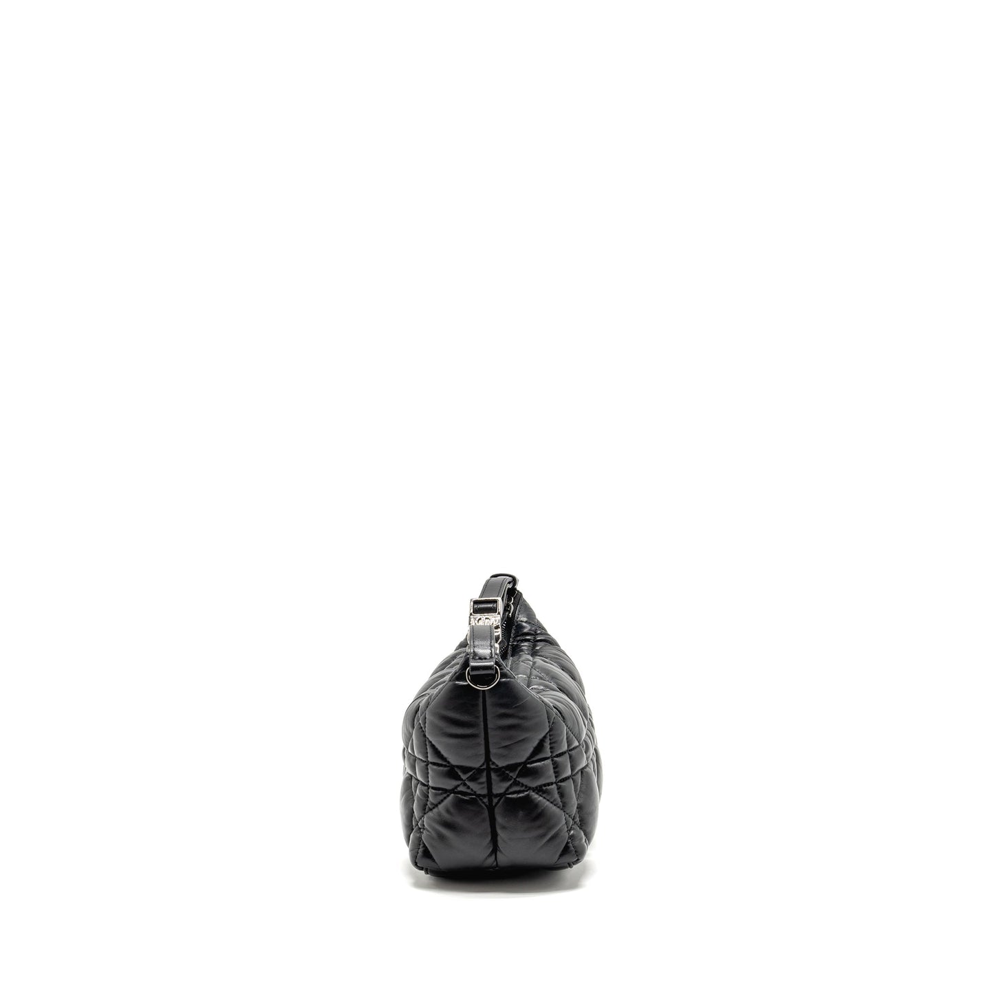 Dior Medium Diortravel Nomad Pouch Macrocannage Calfskin Black