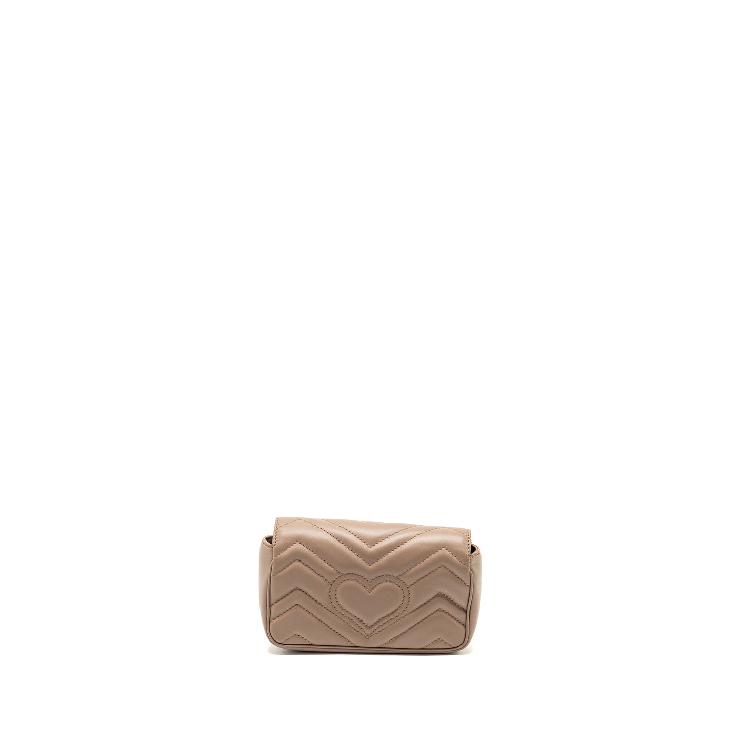 Gucci super mini GG marmont bag calfskin beige