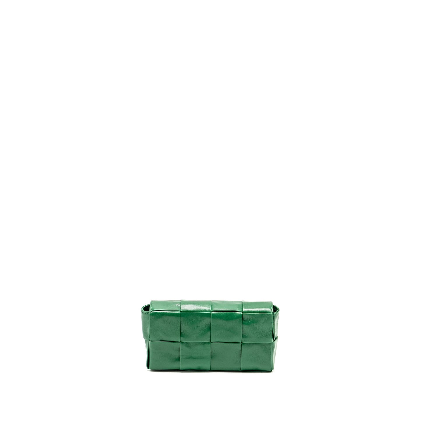 Bottega Veneta Cassette Belt Purse Calfskin Green