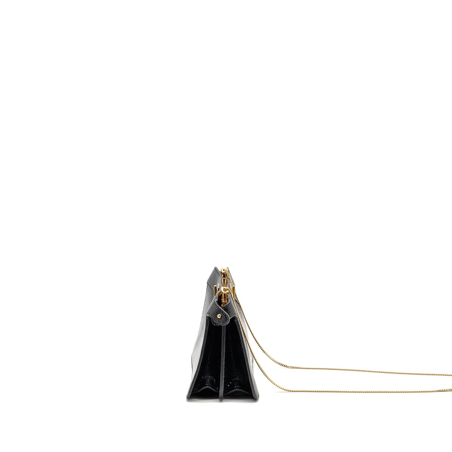 Fendi Peekaboo I See You Purse Lizard Black