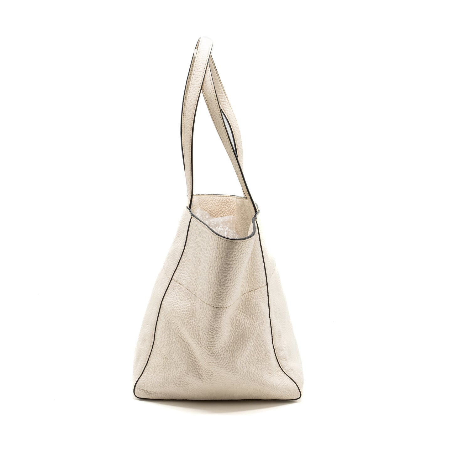 Prada Tote Purse Calfskin White