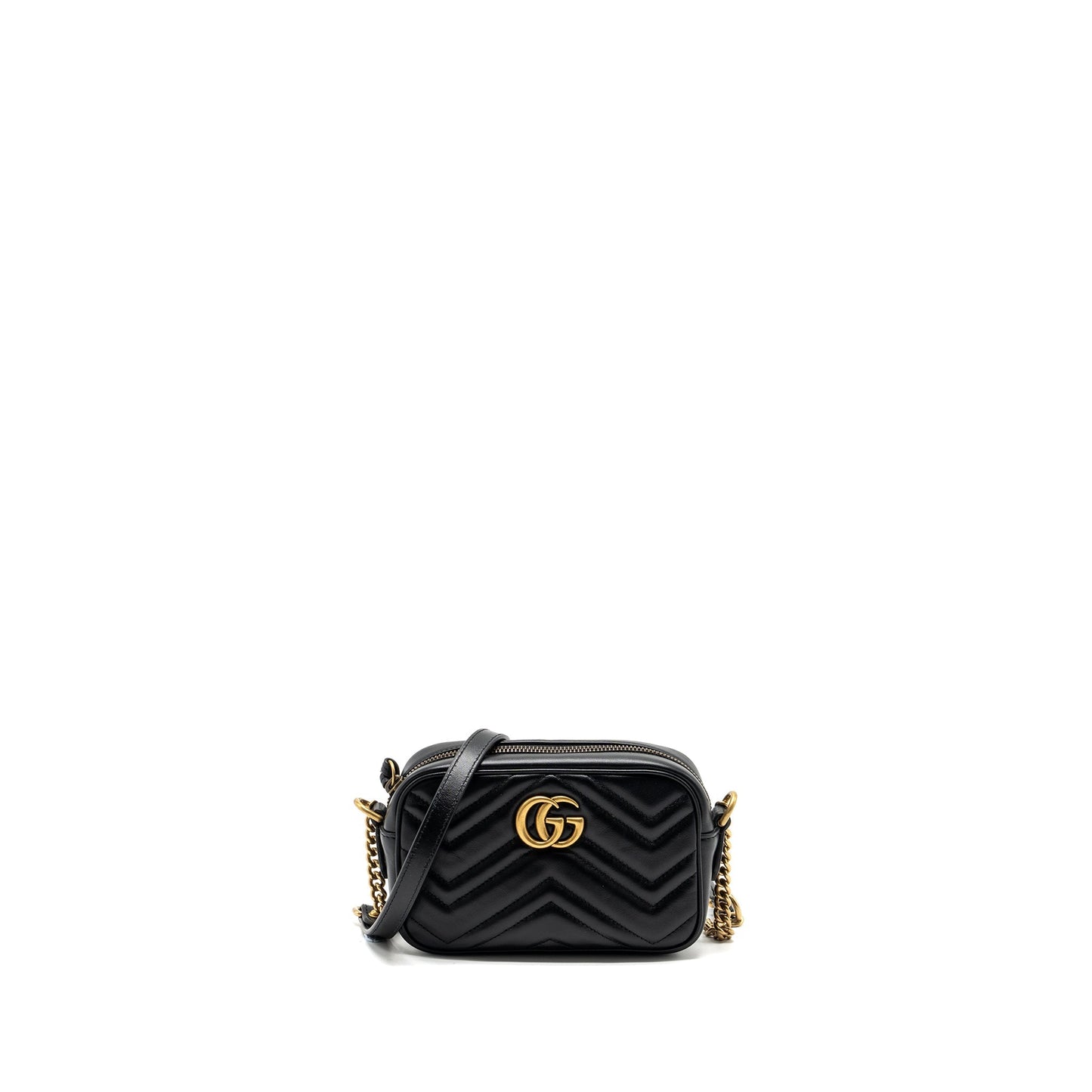 Gucci GG Marmont Matelasse Mini Camera bag calfskin black