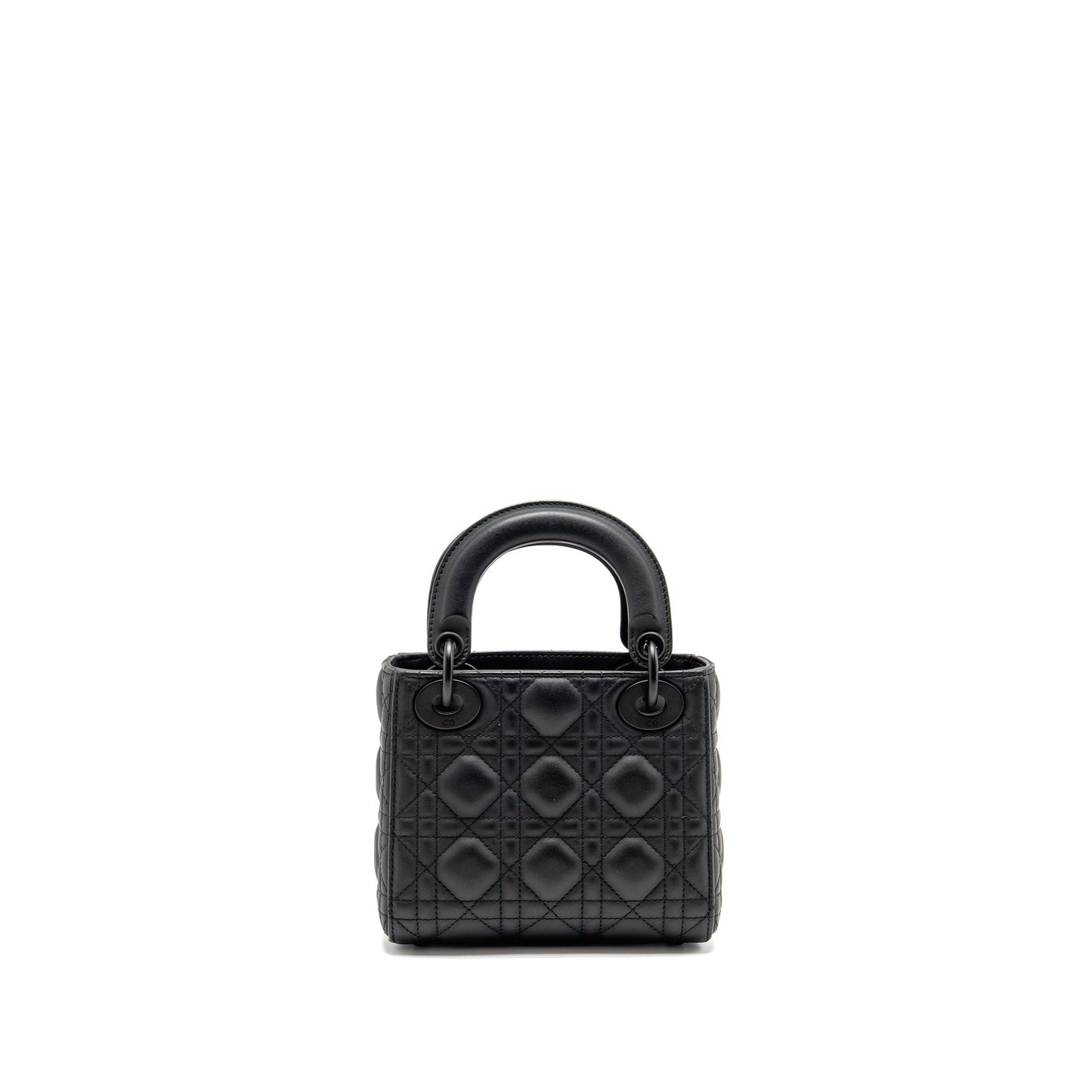 Dior Mini Lady dior calfskin so black