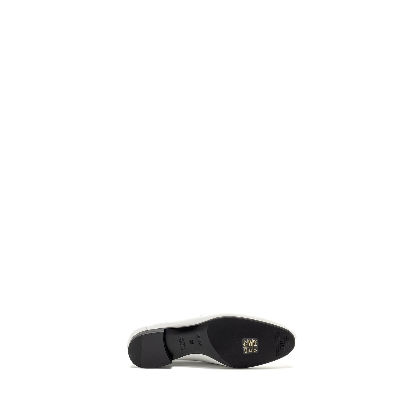 Hermes Size 37 Mocassin Royal Loafer Calfskin White
