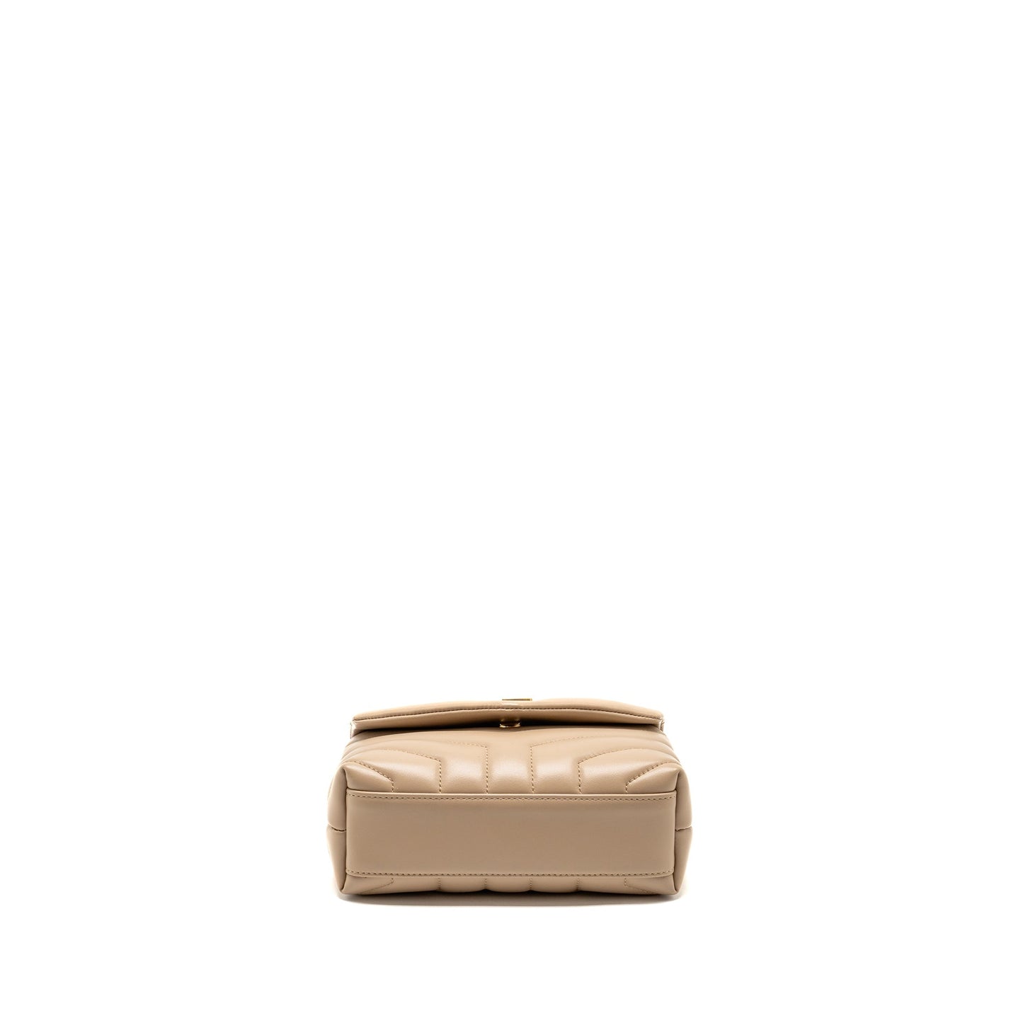 Saint Laurent/ Mini Toy Loulou Strap Purse Calfskin Dark Beige