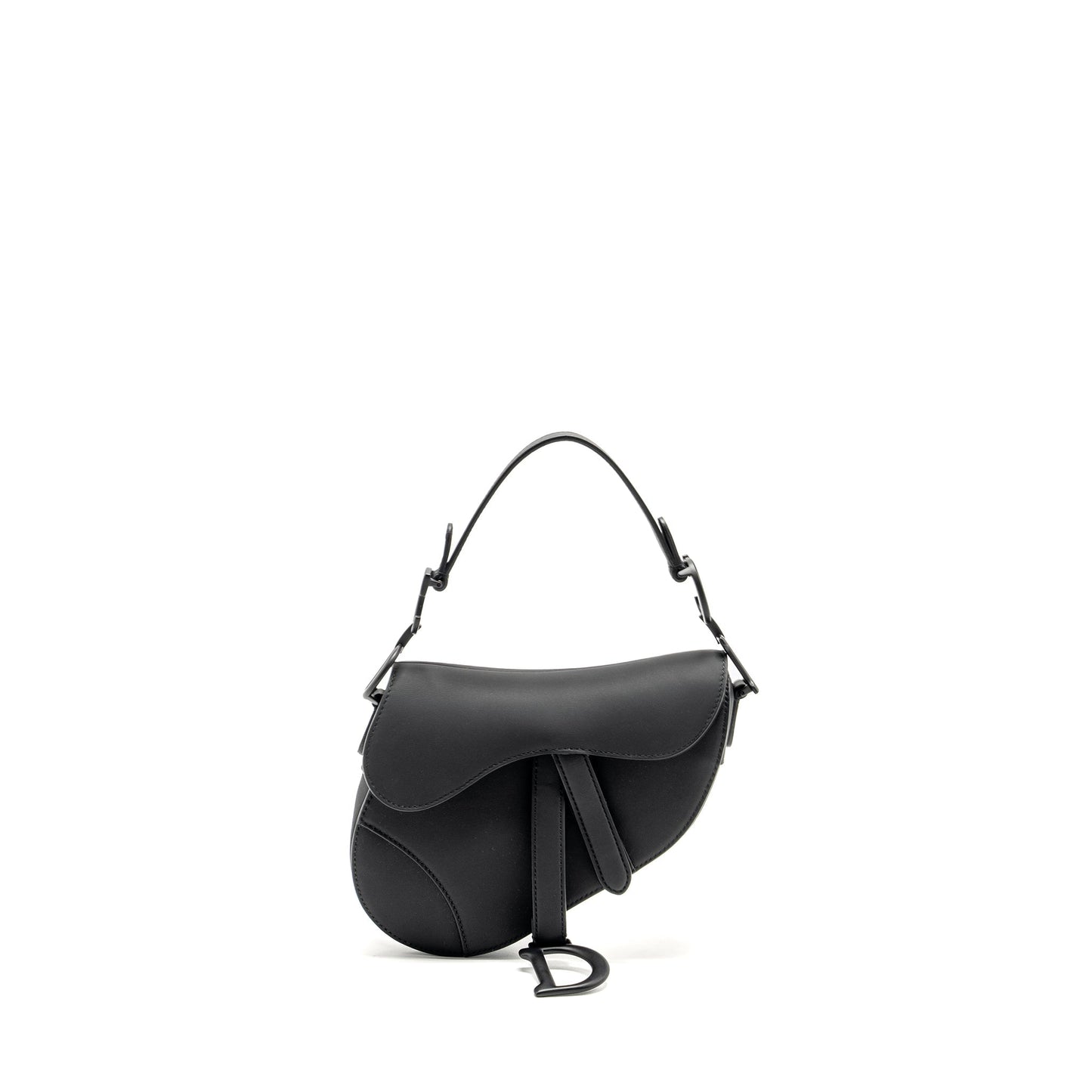 Dior Mini Saddle Purse Calfskin so black