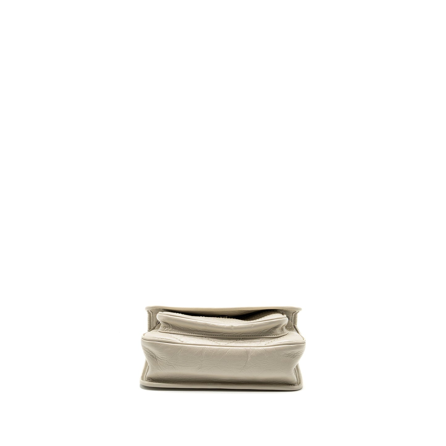 Saint Laurent/ Niki Baby Flap Purse Calfskin white