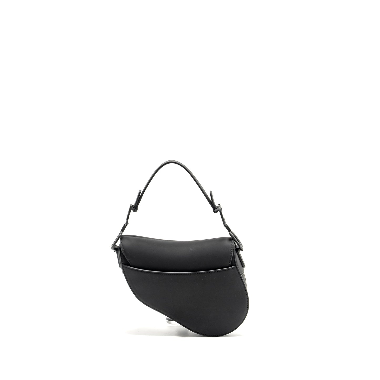 Dior Mini Saddle Purse Calfskin so black