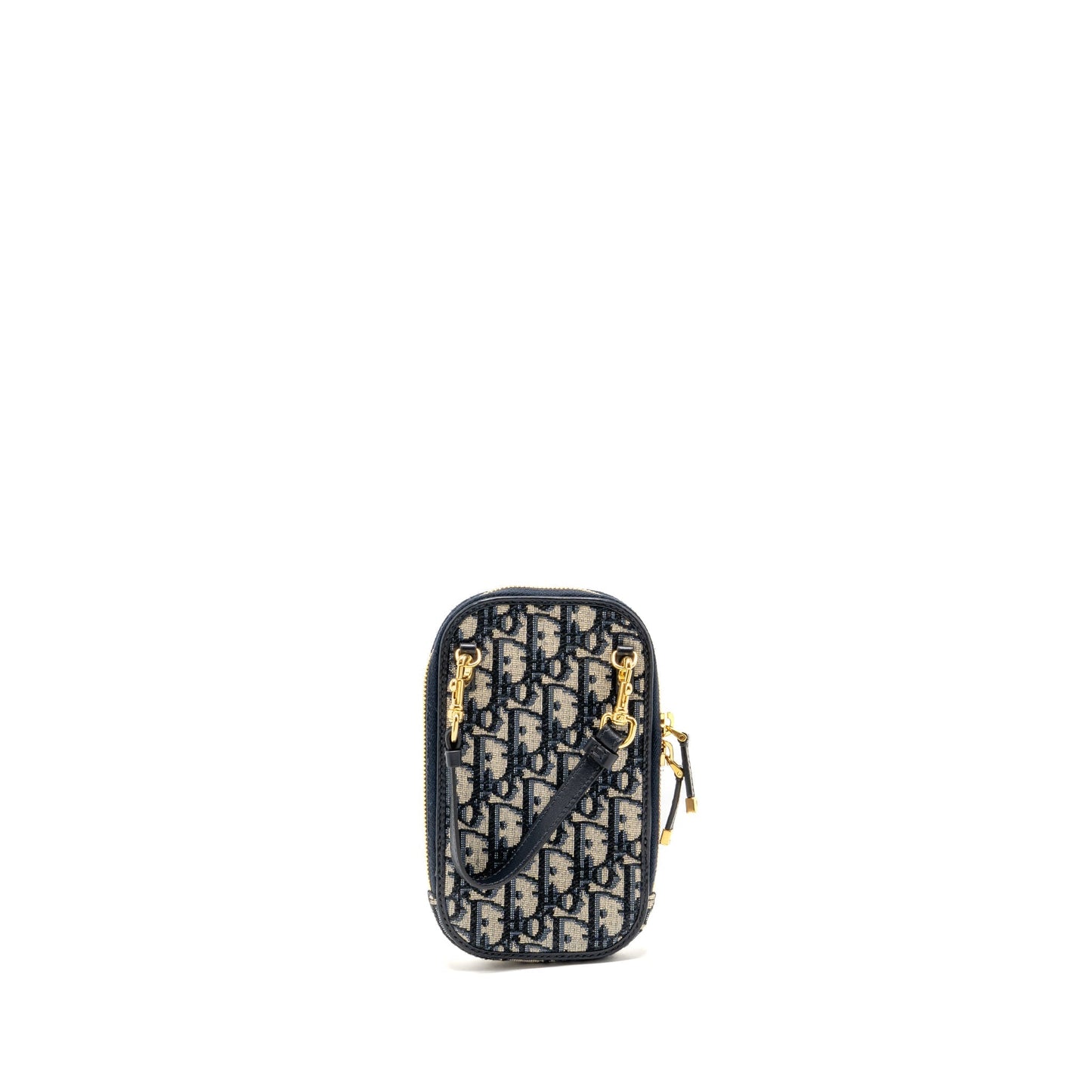 Dior 30 Montaigne Phone Pouch Oblique Jacquard Canvas Navy