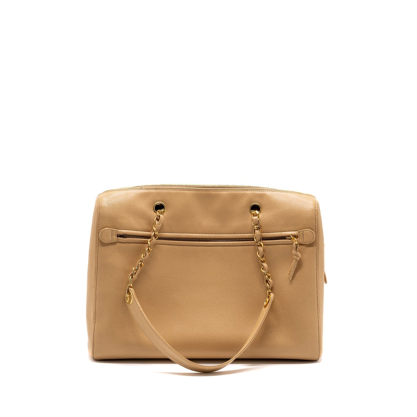 Chanel   Tote Bag Caviar Beige GHW