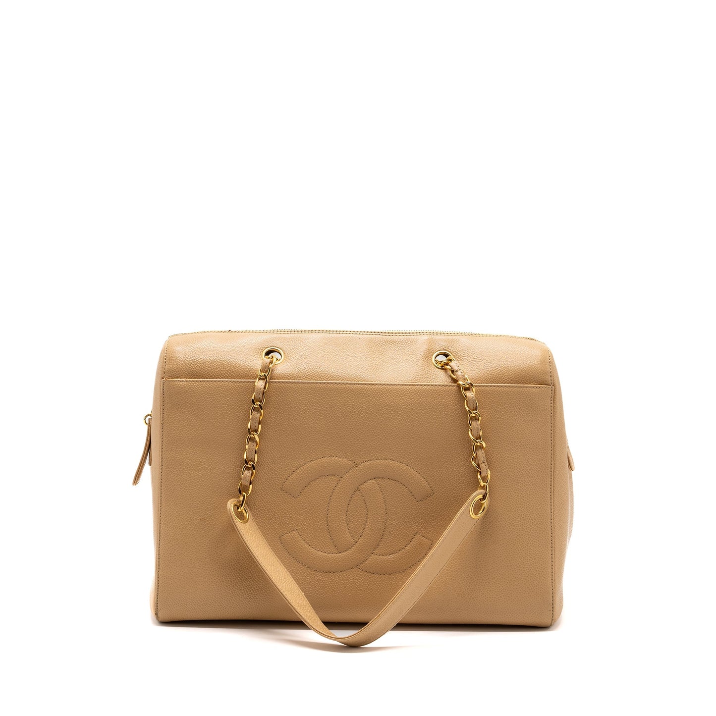 Chanel   Tote Bag Caviar Beige GHW