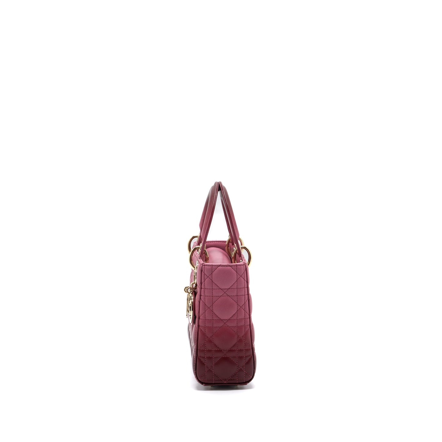 Dior My Dior Small Lady Dior Cannage Lambskin Pink Gradient