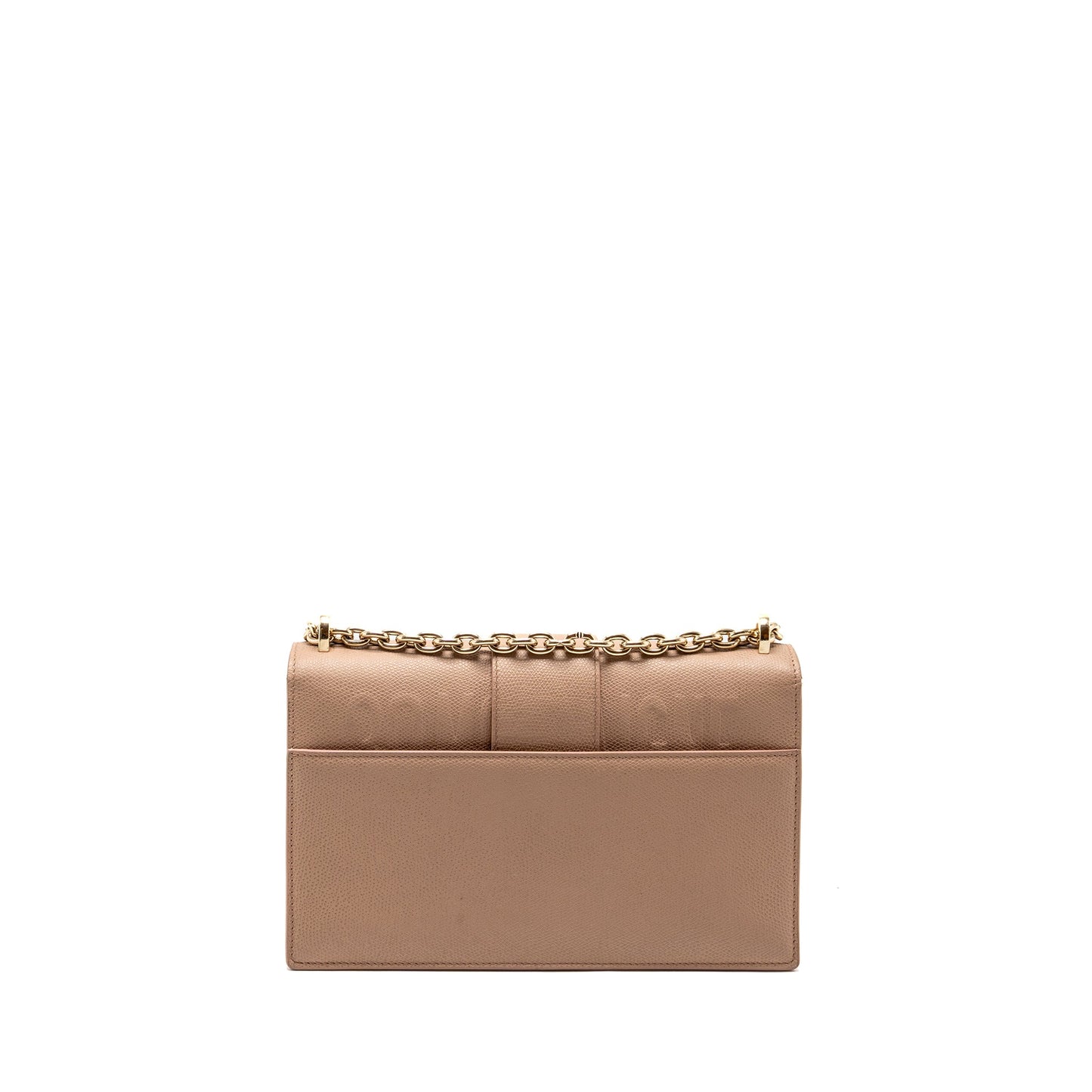 Dior 30 Montaigne Chain Purse Calfskin Pink