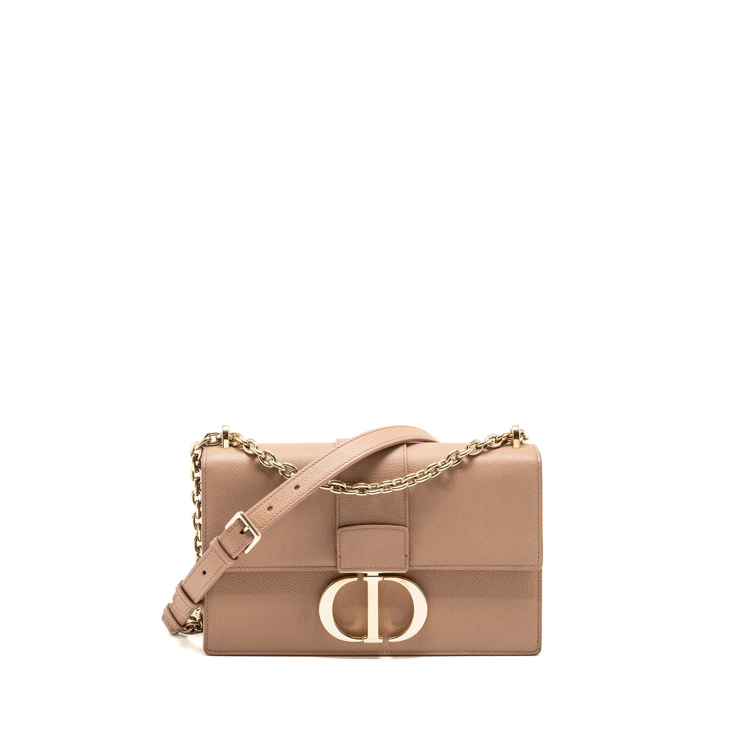 Dior 30 Montaigne Chain Purse Calfskin Pink