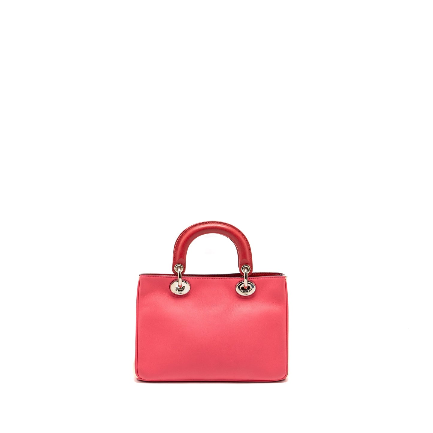 Dior Mini Diorissimo Tote Purse Calfskin Dark Pink/Light Pink