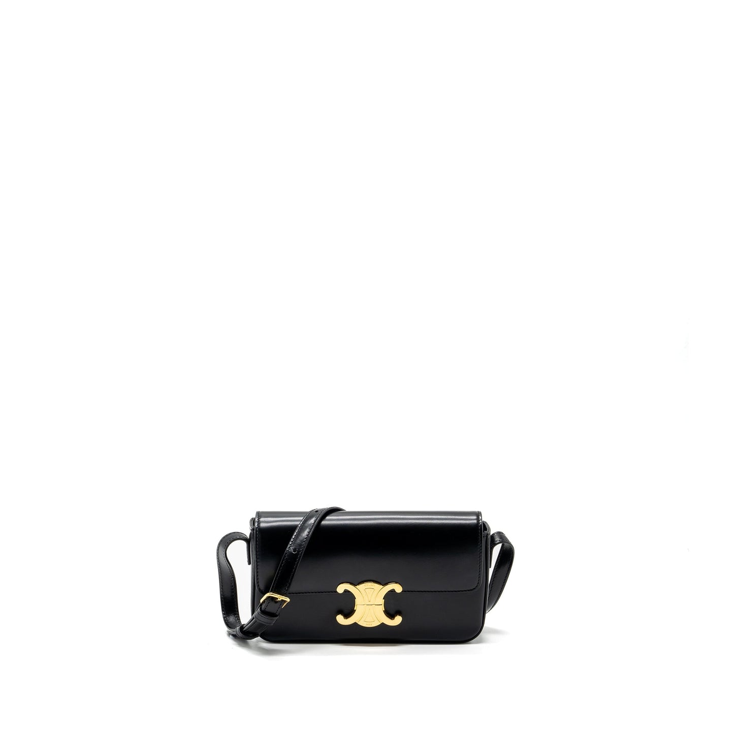 Celine Triomphe Mini Purse calfskin black