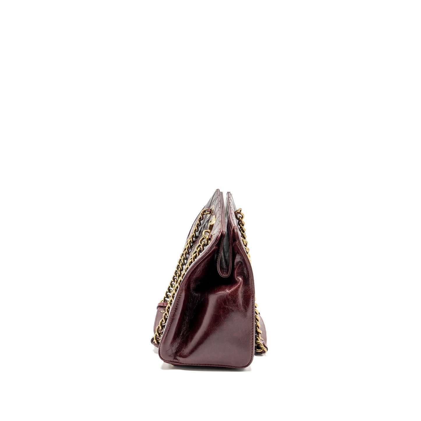 Chanel Perfect Edge Tote Bag Calfskin Burgundy GHW