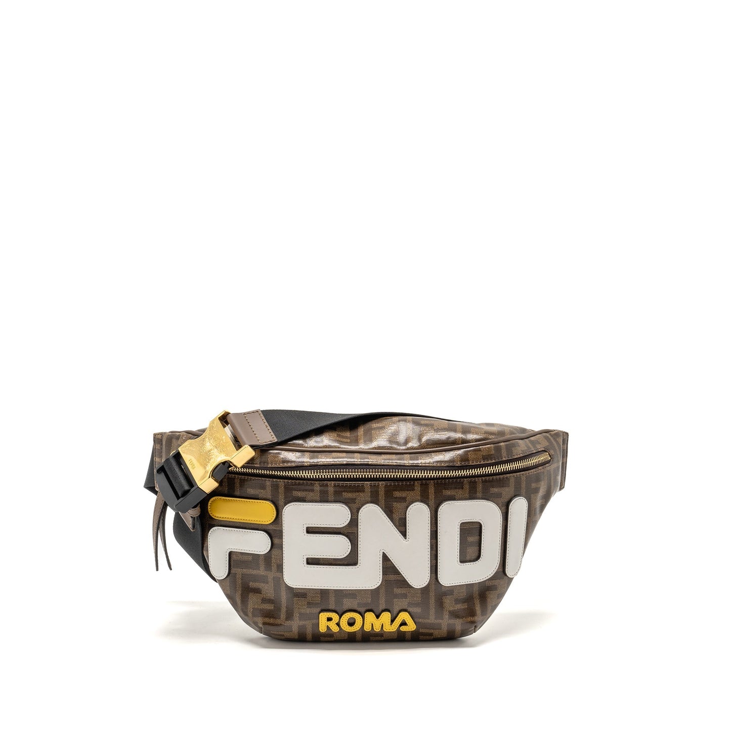 Fendi Roma Fendi waist Purse canvas brown