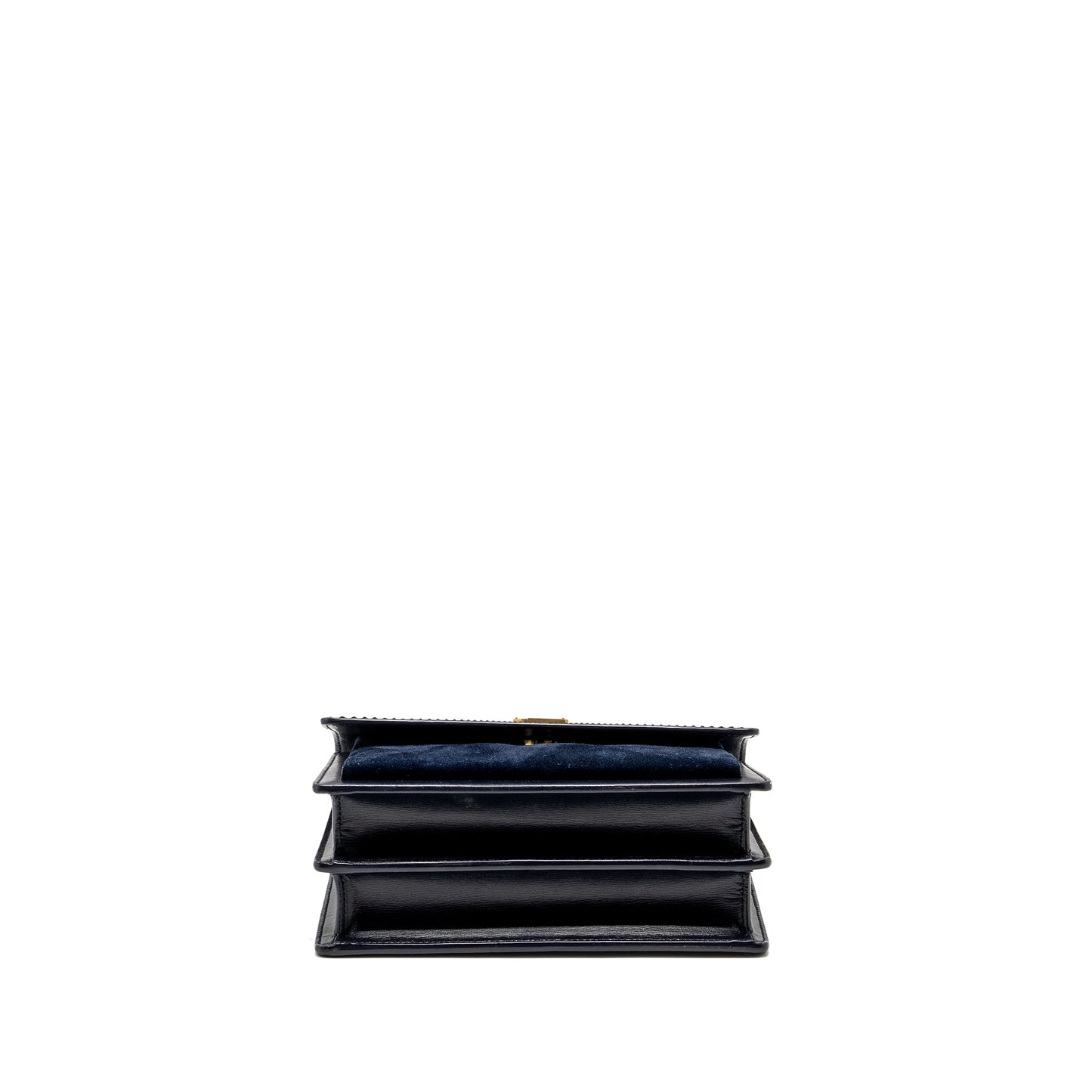 Saint Laurent / Sunset Purse Python/Suede Navy