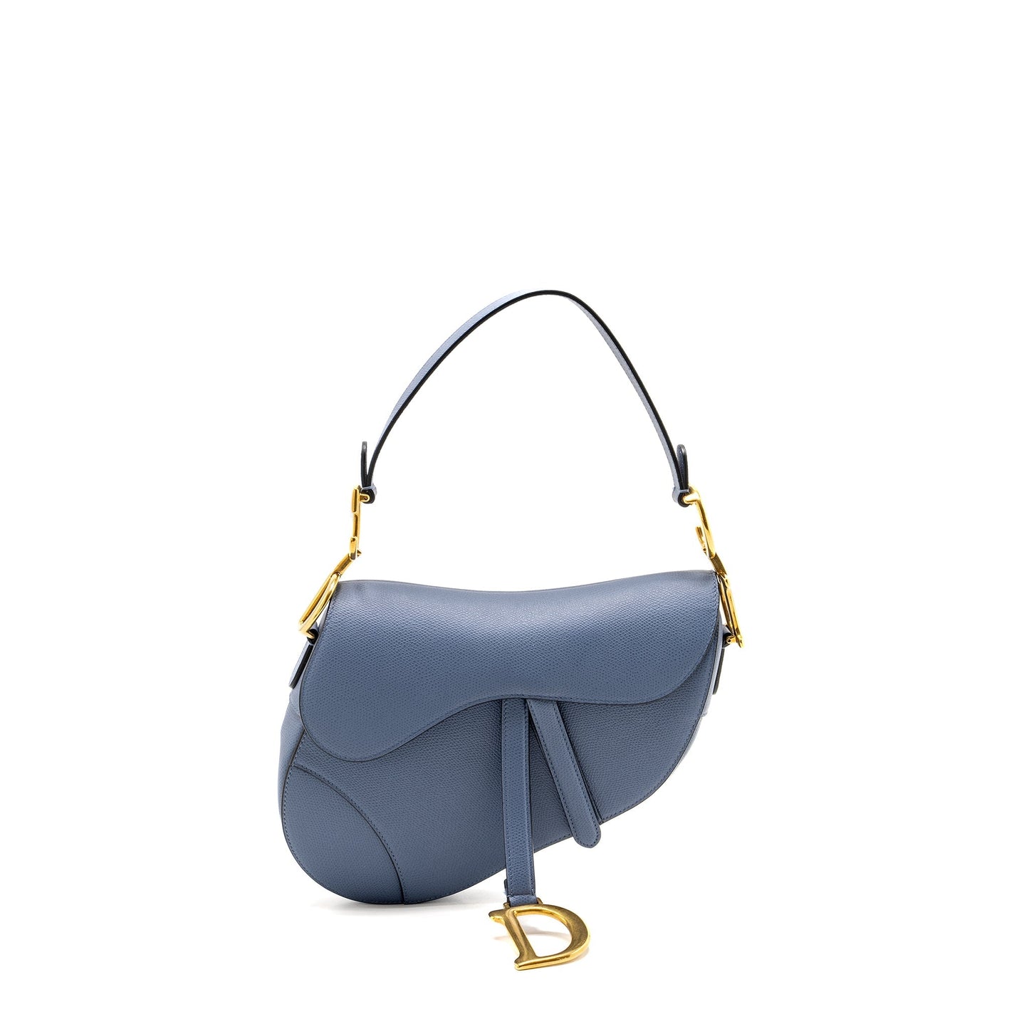 Dior Medium Saddle Purse Calfskin Blue