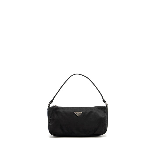 Prada   Tessuto Pochette Nylon Black