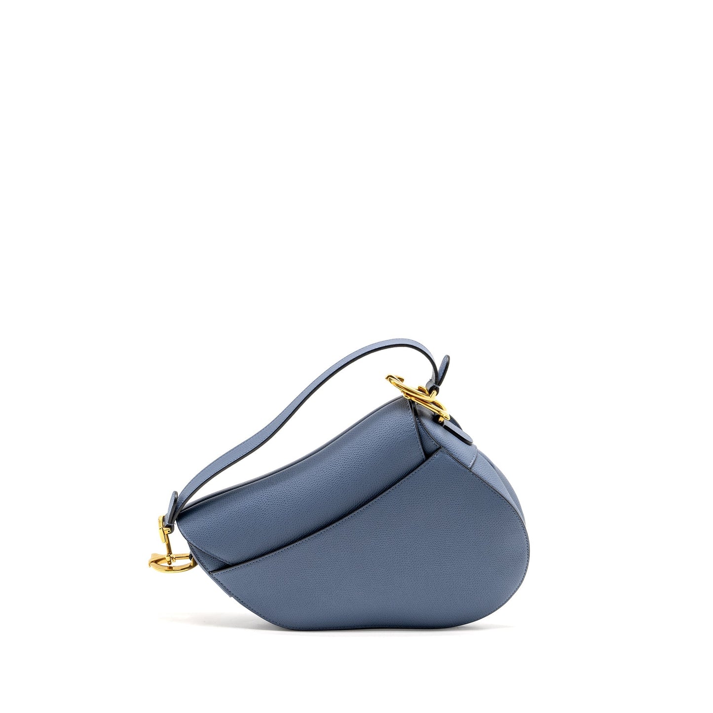 Dior Medium Saddle Purse Calfskin Blue