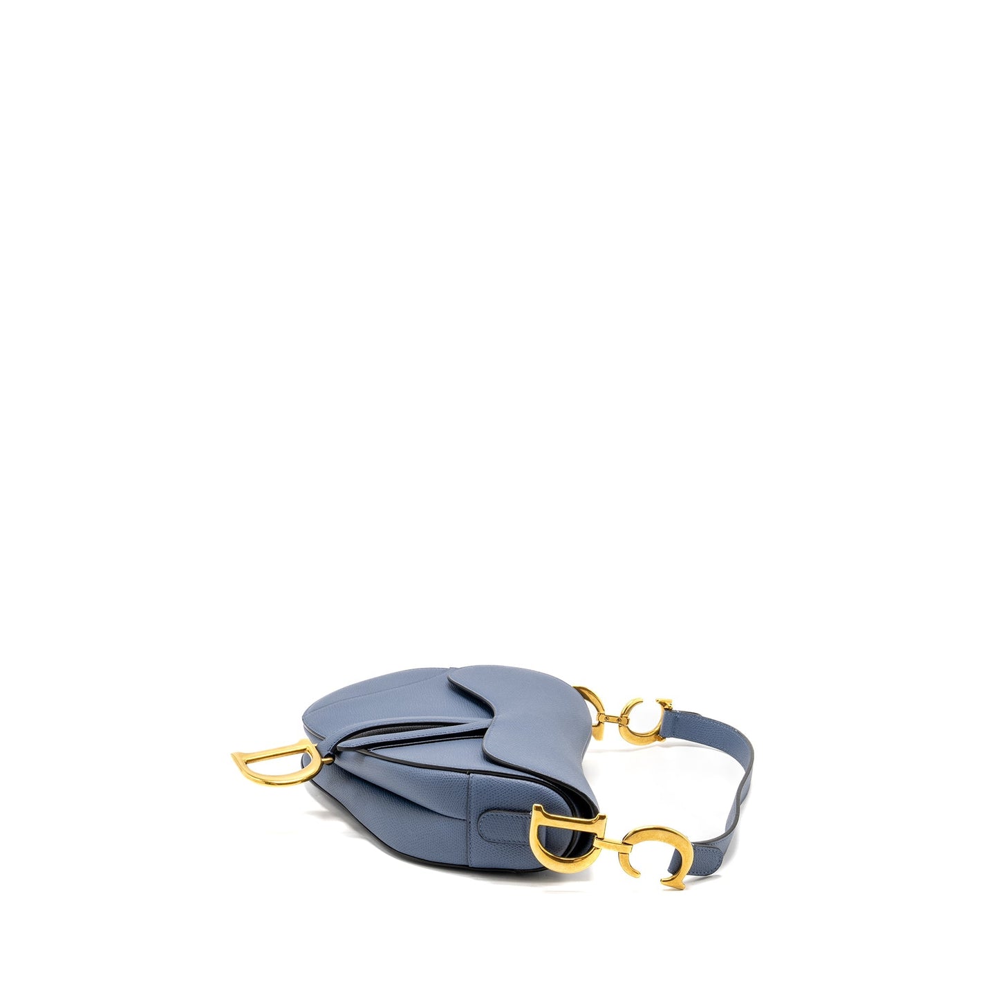 Dior Medium Saddle Purse Calfskin Blue