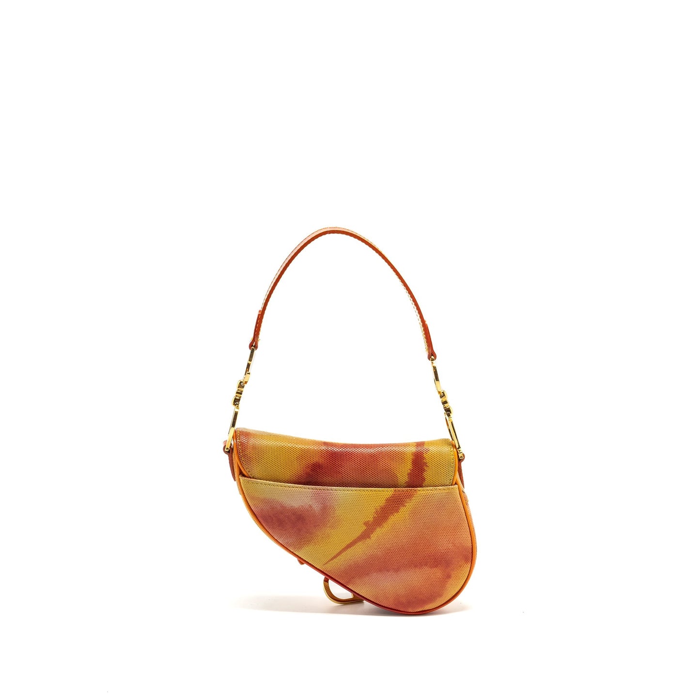 Dior   Mini Saddle Purse Fabric/Leather Multicolour
