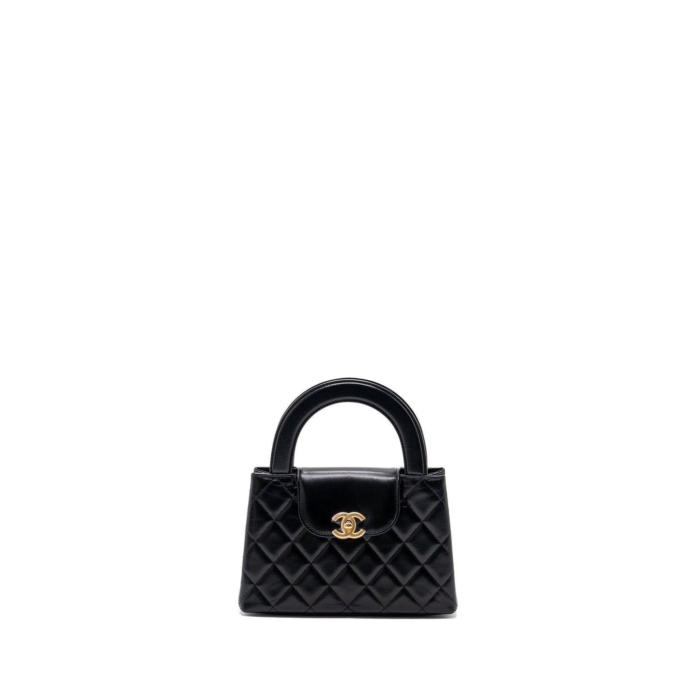 Chanel 23k Mini Shopping Tote Calfskin Black GHW(Microchip)