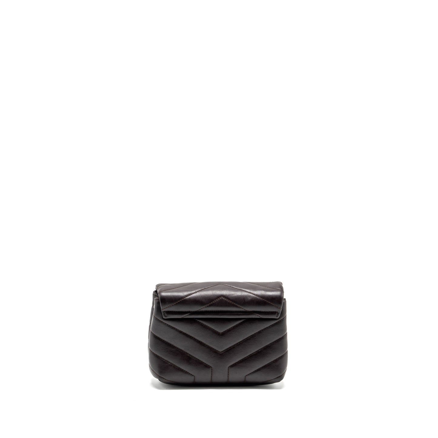 Saint Laurent/ Loulou Toy Strap Purse Calfskin Brown
