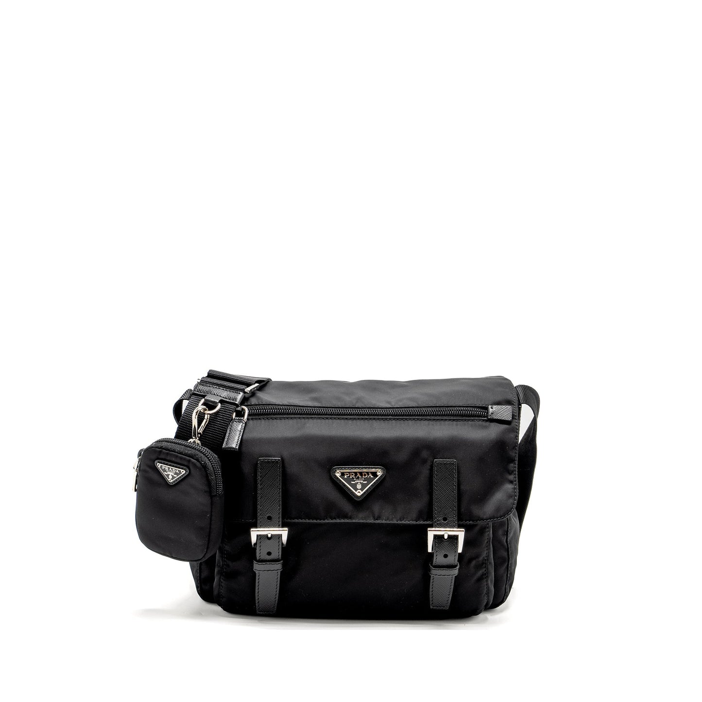 Prada Messenger Purse Re-Nylon Black