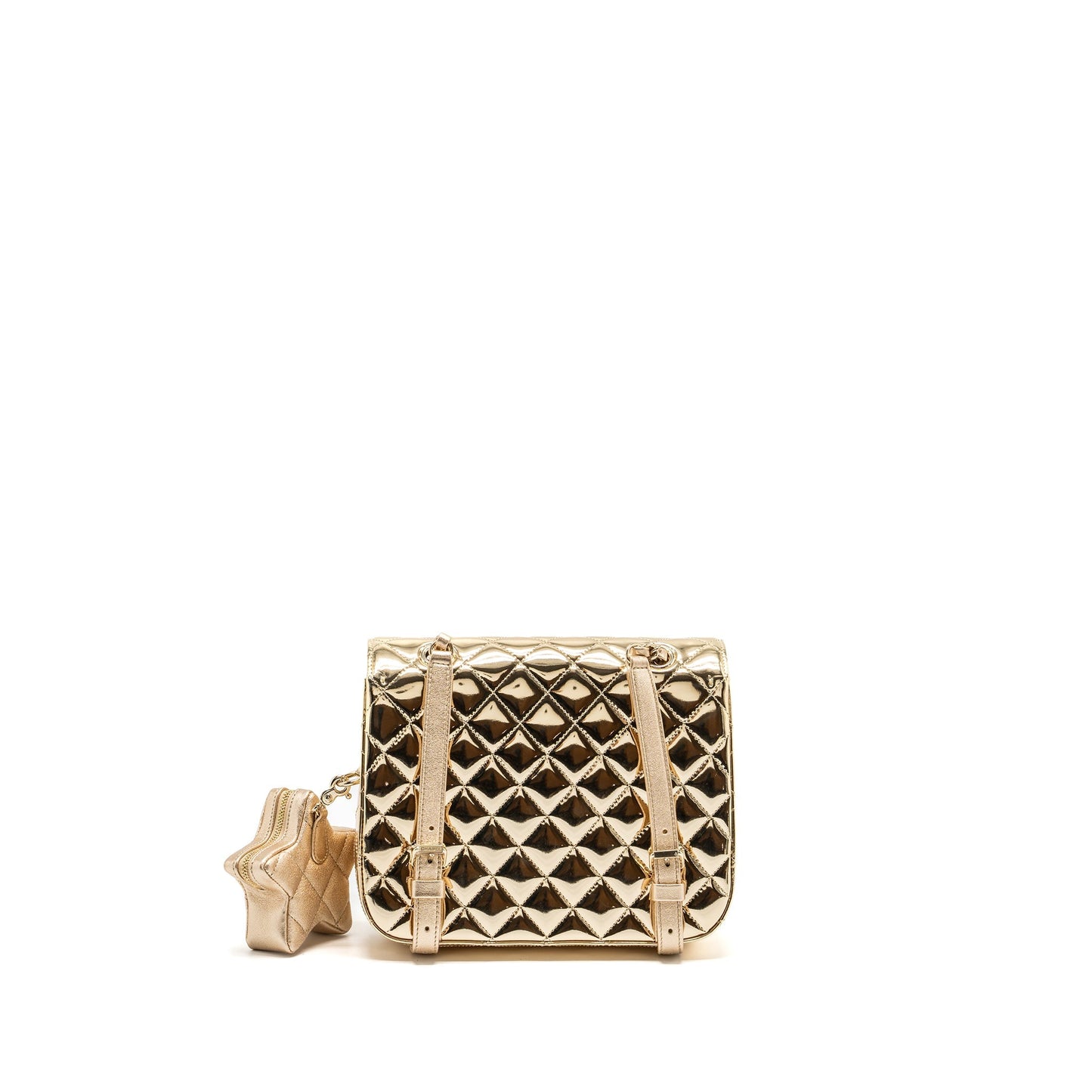 Chanel 24c backpack tar patent Gold LGHW (microchip)