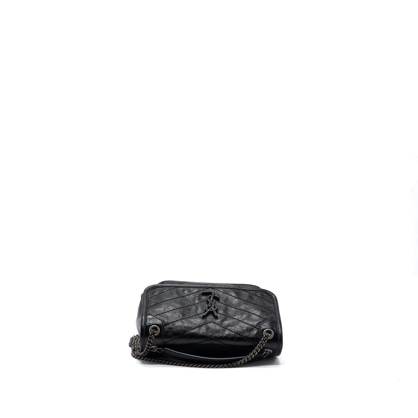 Saint Laurent/ Niki Baby Purse   Calfskin Black ruthenium hardware
