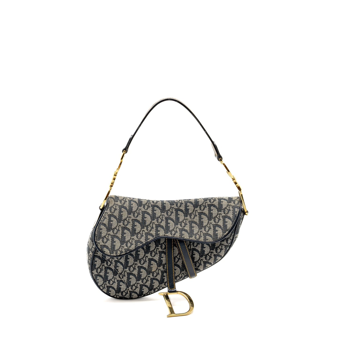 Dior   Saddle Purse Canvas / Leather Blue/Multicolour