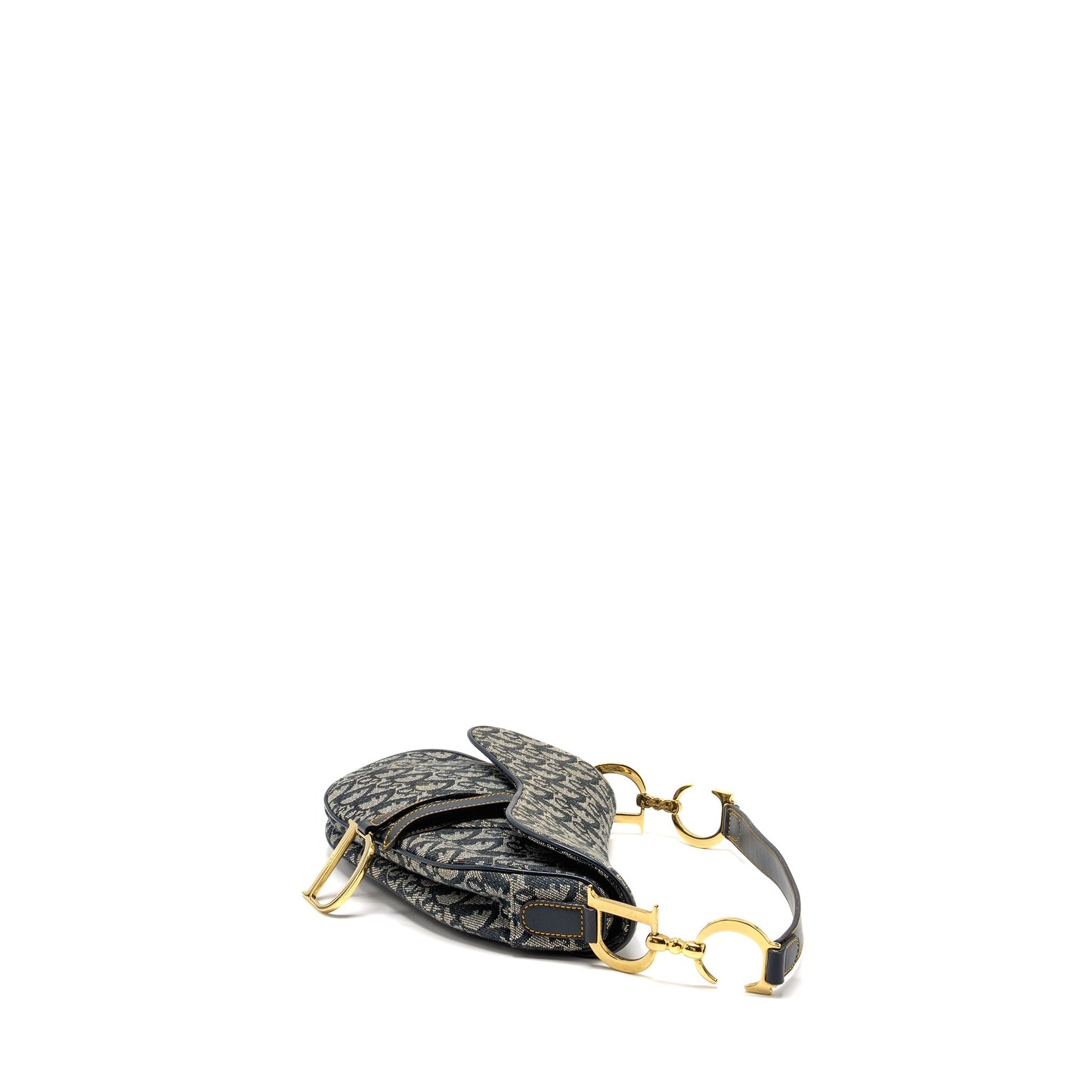 Dior   Saddle Purse Canvas / Leather Blue/Multicolour