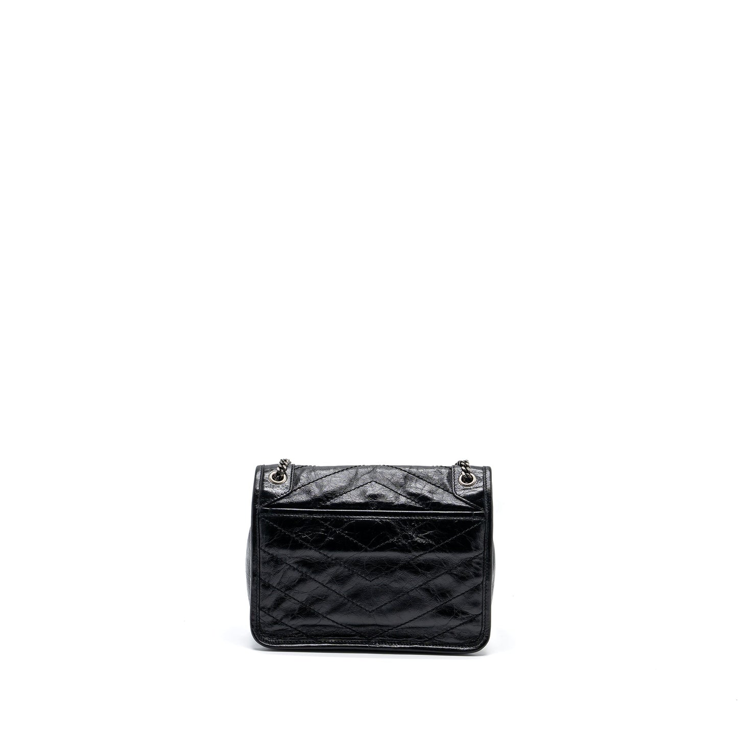 Saint Laurent/ Niki Baby Purse   Calfskin Black ruthenium hardware