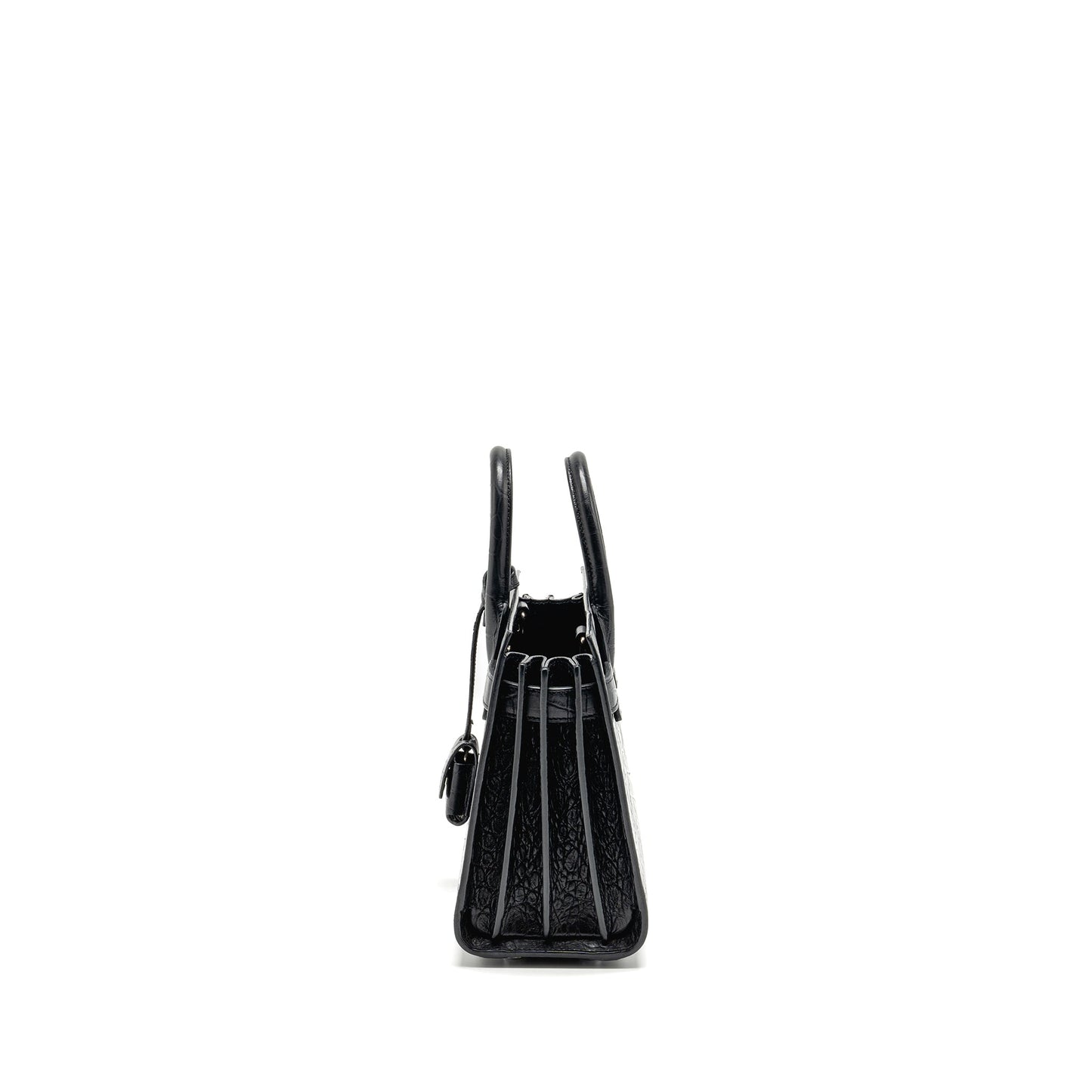 Saint Laurent Nano Sac De jour Crocodile-Embossed calfskin black