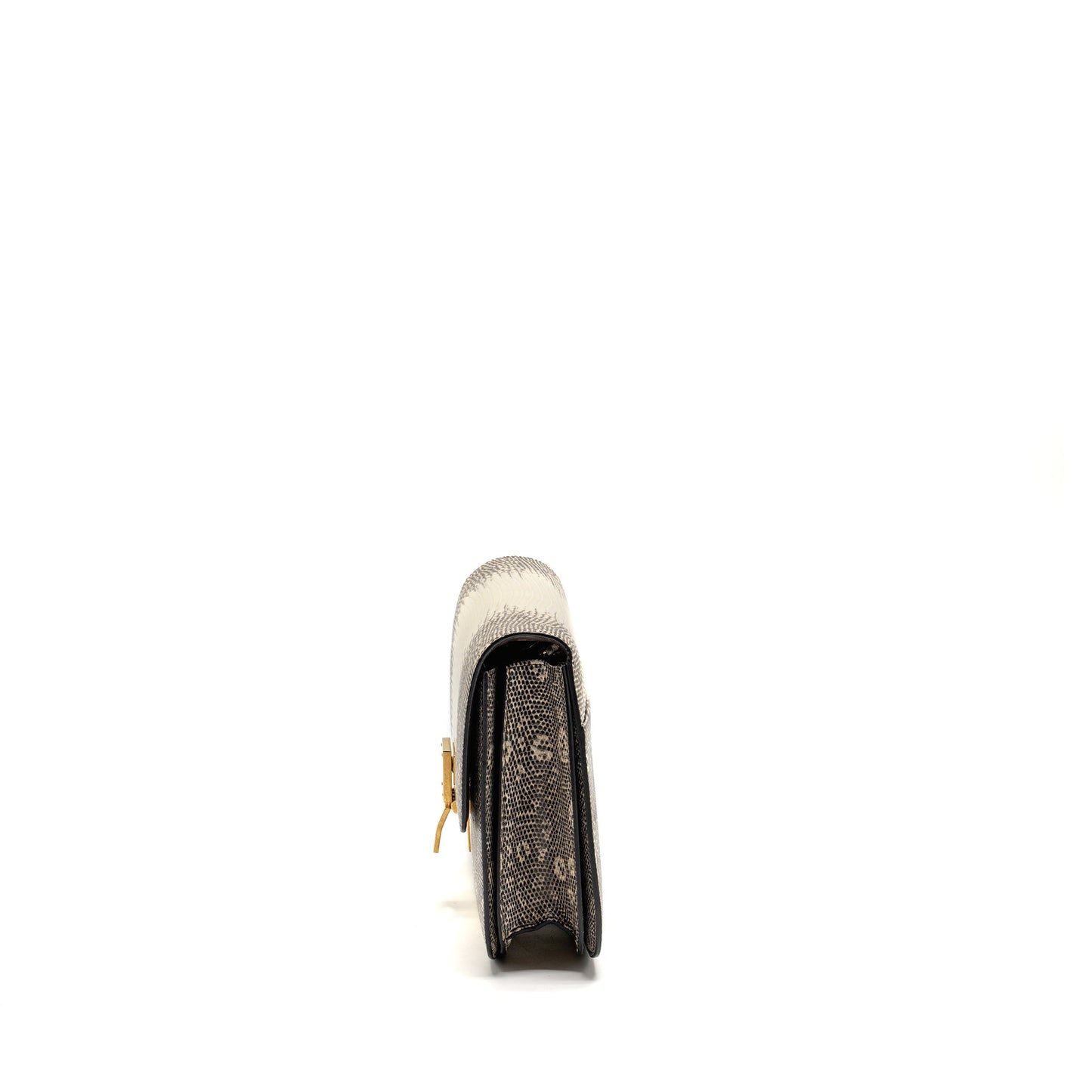 Celine Medium classic box Purse lizard Natural