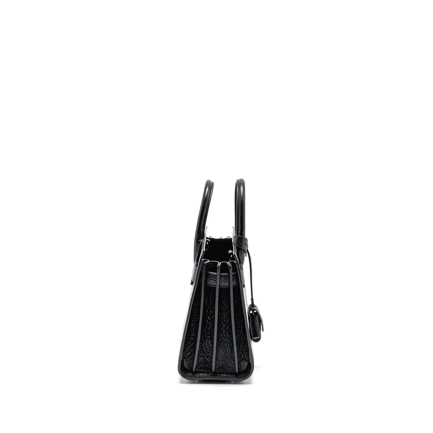 Saint Laurent Nano Sac De jour Crocodile-Embossed calfskin black