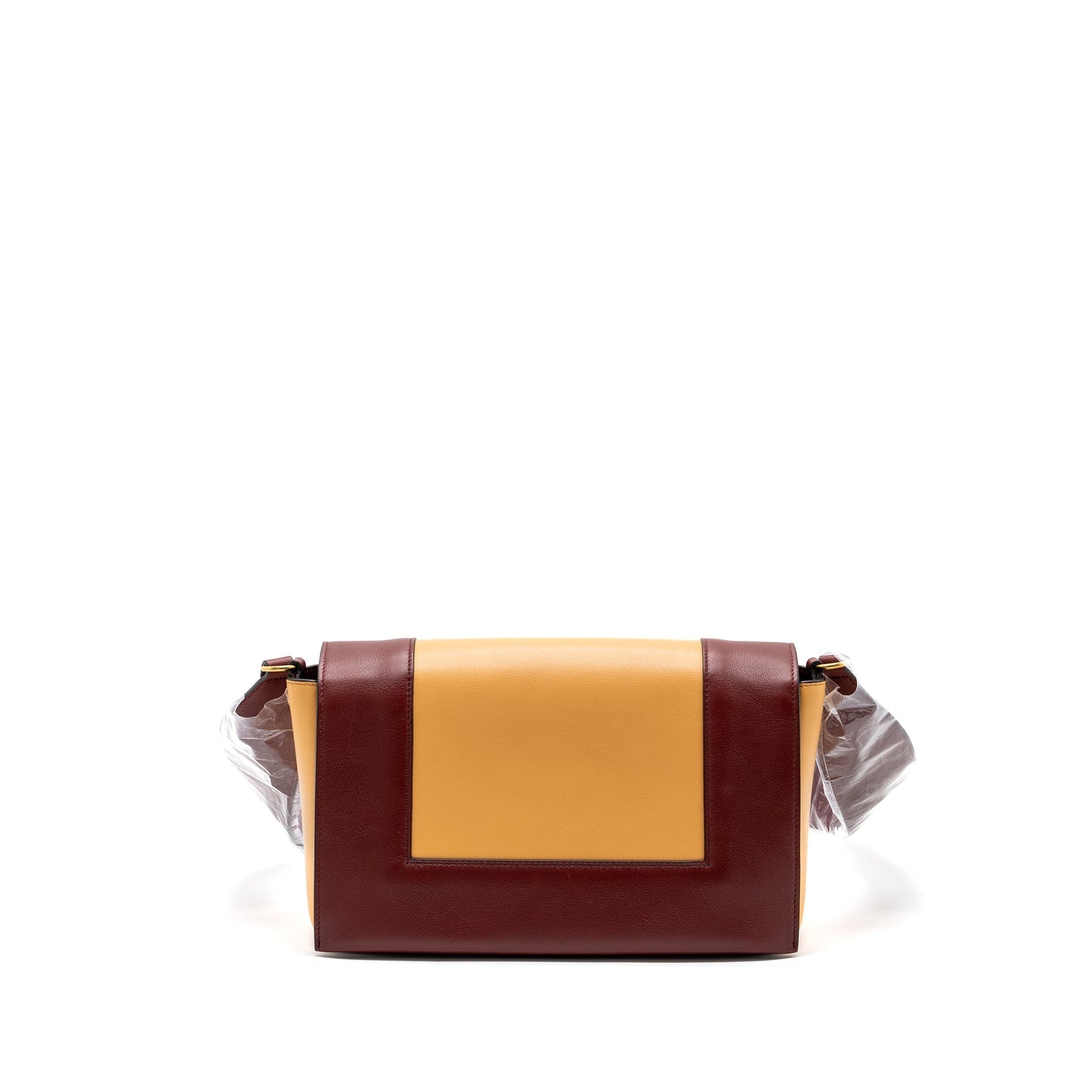 Celine frame Purse calfskin ruby / apricot